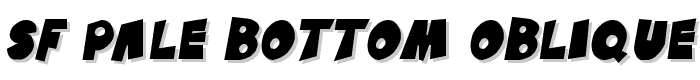 SF Pale Bottom Oblique font